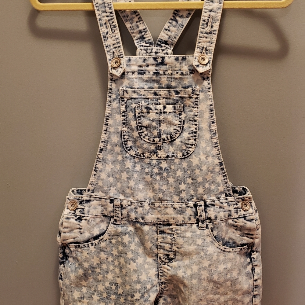Overall Jean Shorts